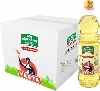 DẦU NÀNH CAO CẤP VESTA - 1 LÍT - THÙNG 12 CHAI